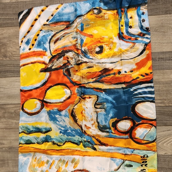 Billy Mills 2018 Olympic Tribute Scarf‎ in Native American Motif - Picture 4 of 10